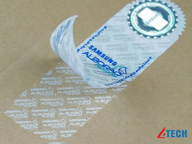 Tem niêm phong hộp giấy