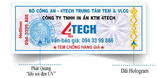 tem bộ công an phát sáng