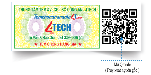 tem bộ công an qr code