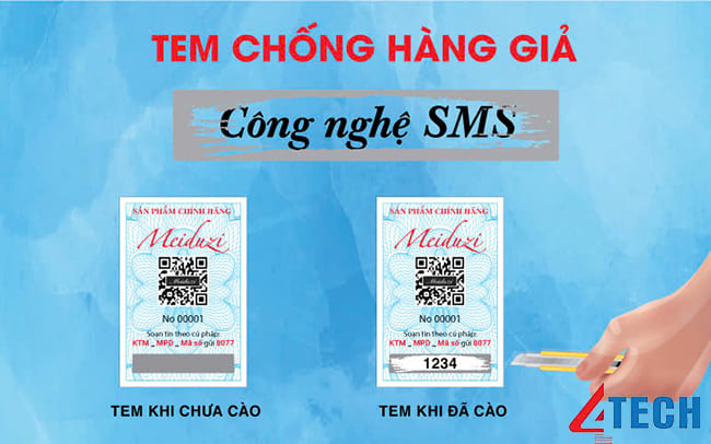 Tem điện tử SMS là gì? Nơi uy tín in tem chống giả điện tử SMS 12 Hình ảnh trước và sau khi cào lớp phủ cào SMS