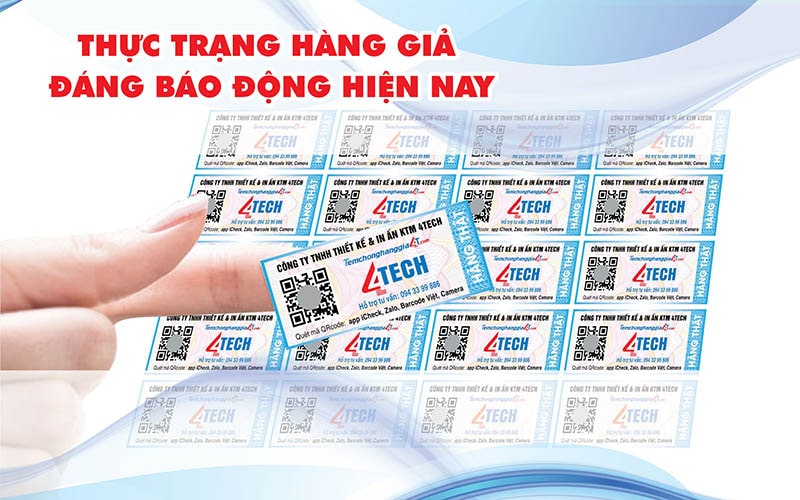 In tem chống hàng giả - Bảo vệ doanh nghiệp toàn diện