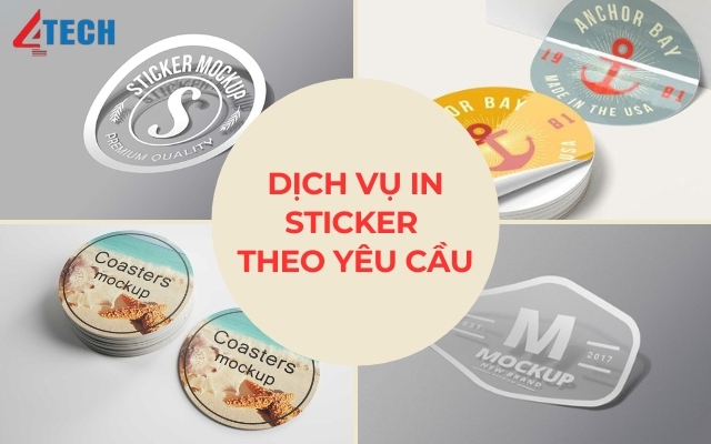 Dịch vụ in sticker theo yêu cầu, miễn phí thiết kế 10 in sticker theo yêu cầu