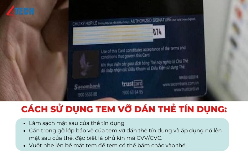 Tem vỡ dán thẻ tín dụng