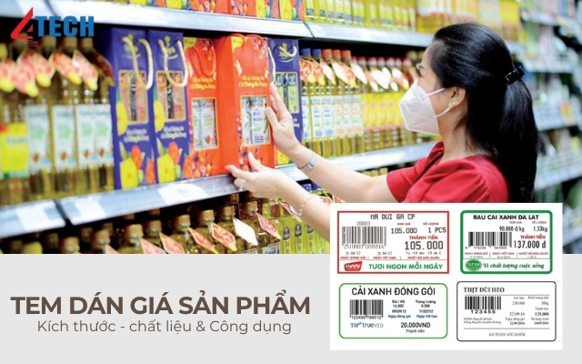 In tem dán giá sản phẩm giá rẻ, chỉ từ 100đ/tem 2 tem dán giá sản phẩm
