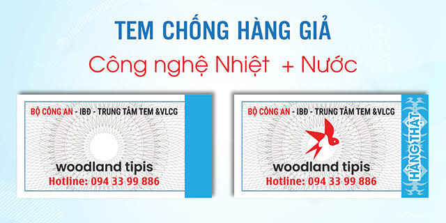 Tem bộ công an công nghệ nhiệt nước