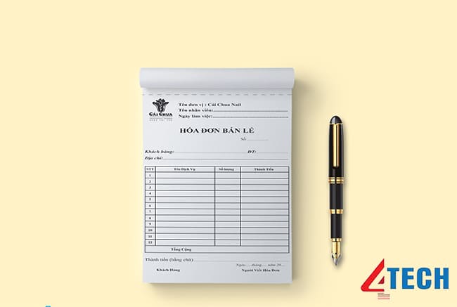 In hóa đơn 2 liên mẫu đẹp, In nhanh giá rẻ tại TPHCM 9 In hóa đơn 2 liên