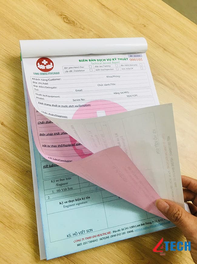 In hóa đơn 2 liên mẫu đẹp, In nhanh giá rẻ tại TPHCM 21 Quy cách để đặt in hóa đơn 2- 3 liên