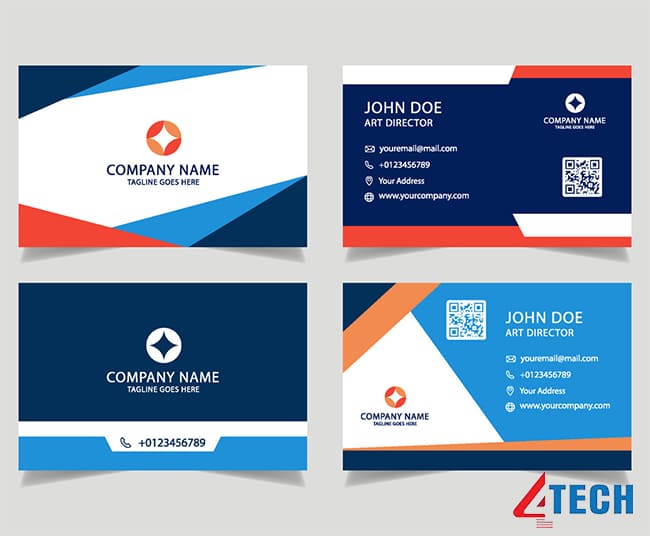 In card visit giá rẻ tại TPHCM ở đâu chuyên nghiệp, nhanh chóng? 38 Tại 4Tech bạn sẽ được miễn phí thiết kế name card