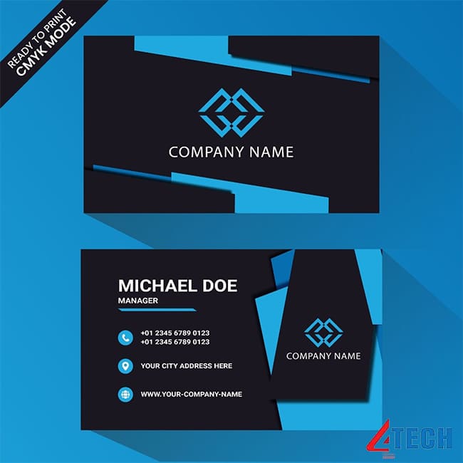 25+ Mẫu card visit Giám đốc - CEO - Trưởng phòng sang trọng 49 Card visit dọc