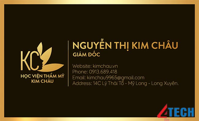 25+ Mẫu card visit Giám đốc - CEO - Trưởng phòng sang trọng 45 Mẫu card visit giám đốc ép kim logo