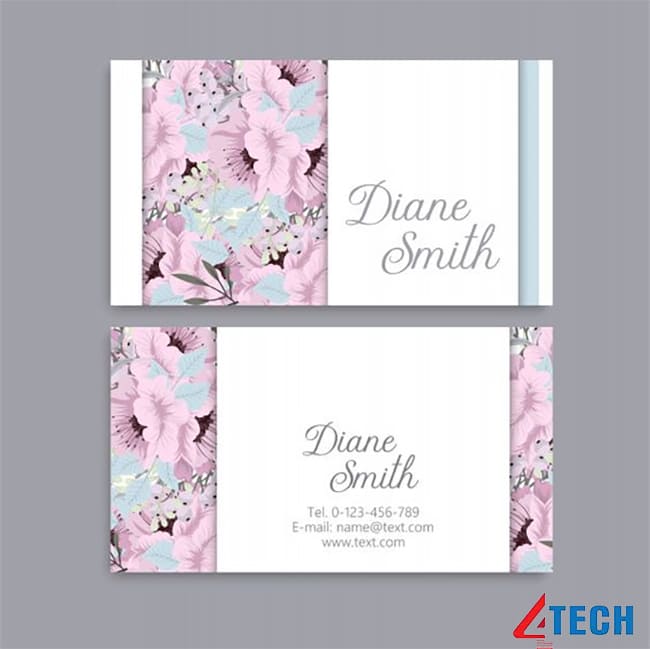 Mẫu card visit công ty mỹ phẩm