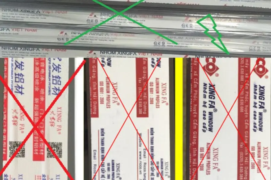 Cách phân biệt cửa nhôm Xingfa thật giả Đơn giản & Hiệu quả 29 tem-chong-hang-gia-nhom-xingfa-2
