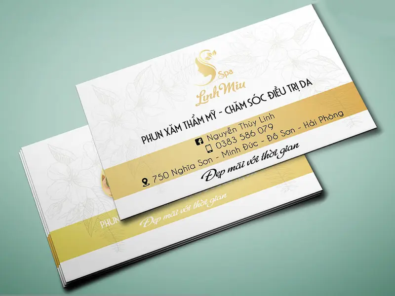 Mẫu card visit Spa Đẹp & Chuyên nghiệp, In giá rẻ ở HCM 6 card-visit-spa
