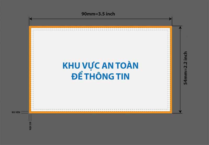 Kích thước card visit chuẩn và những lưu ý khi in ấn 1 kich thuoc name card