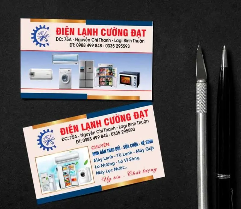 Card visit điện lạnh Mẫu đẹp, In nhanh giá rẻ ở HCM 3 card-visit-dien-lanh