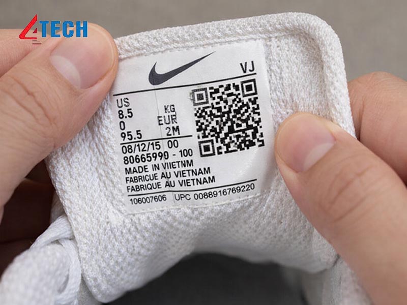 Cách check mã QR giày Nike