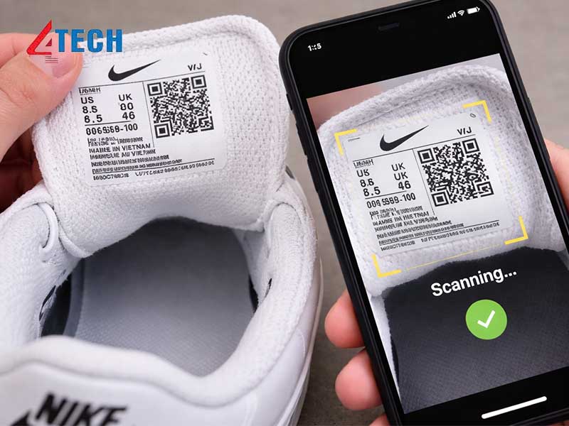 Cách check mã QR giày Nike