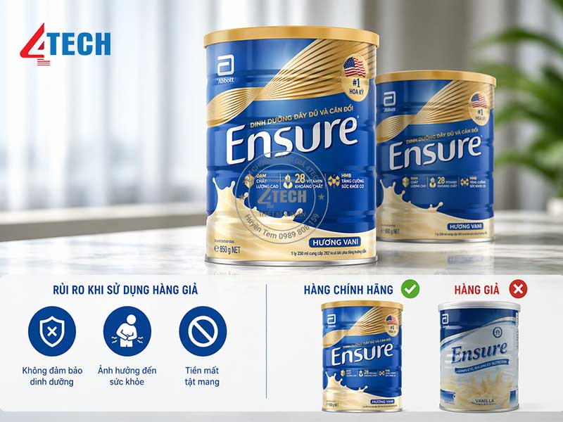 phan biet sua ensure that gia 4tech 2