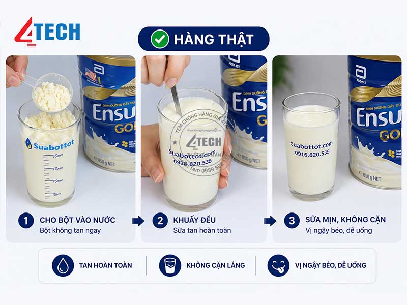 phan biet sua ensure that gia 4tech 5