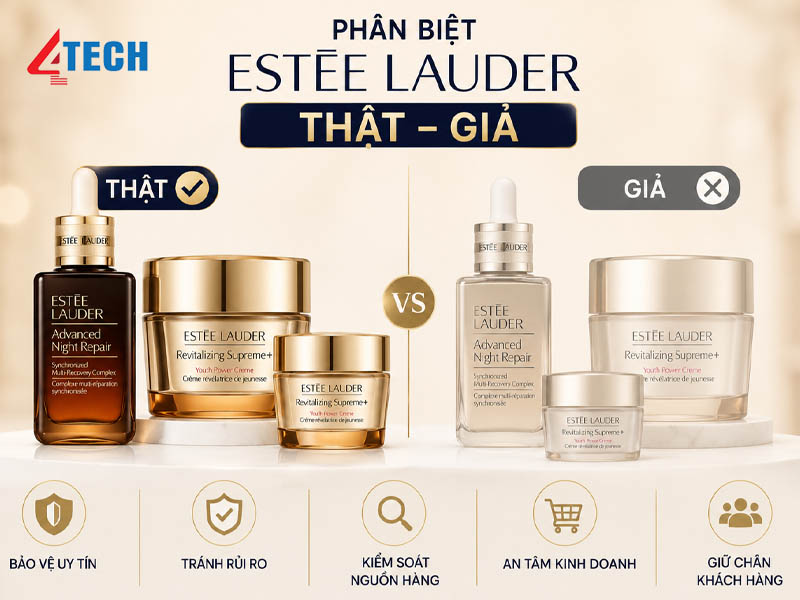 Cách phân biệt Estee Lauder thật giả chính xác 11 phan biet estee lauder that gia 4tech 01