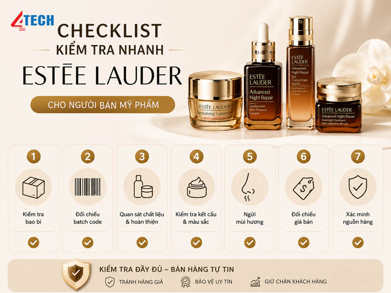 Cách phân biệt Estee Lauder thật giả chính xác 14 phan biet estee lauder that gia 4tech 04